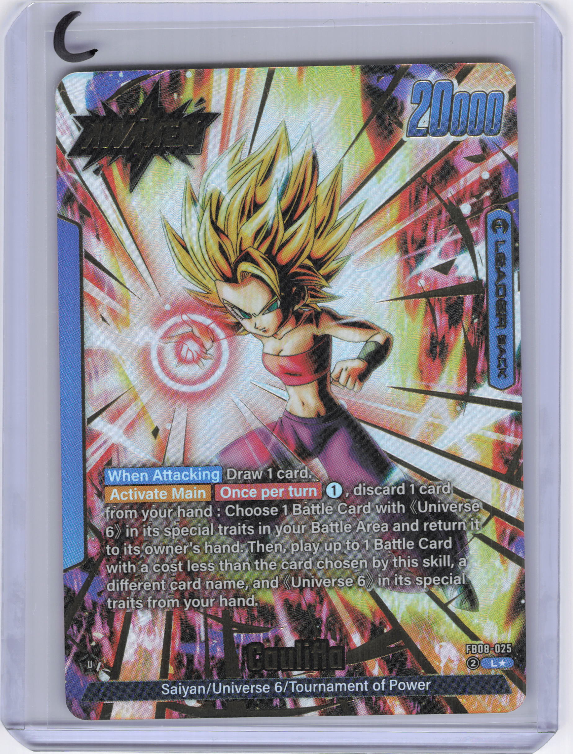 Caulifla - FB08-025 (Alternate Art) - Saiyan's Pride (FB08)