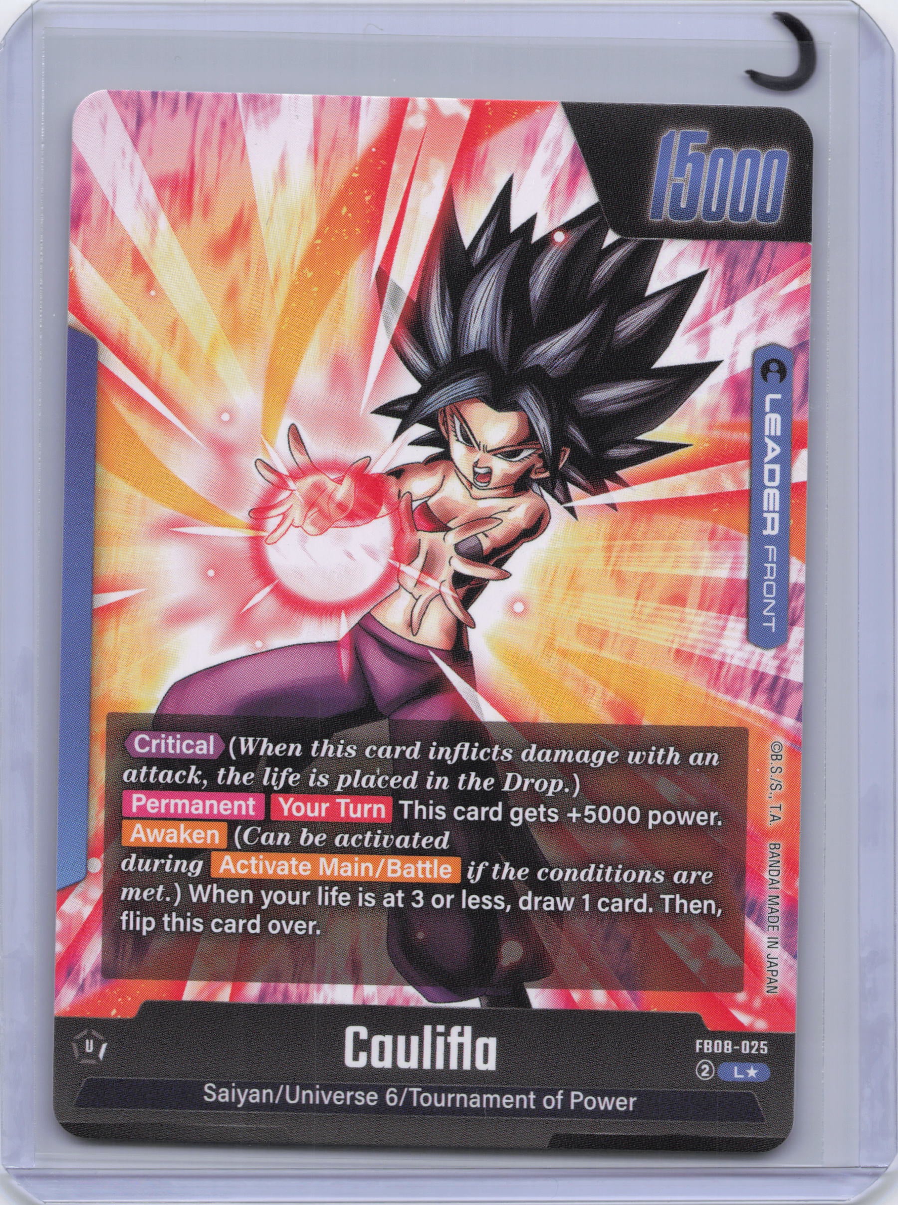 Caulifla - FB08-025 (Alternate Art) - Saiyan's Pride (FB08)