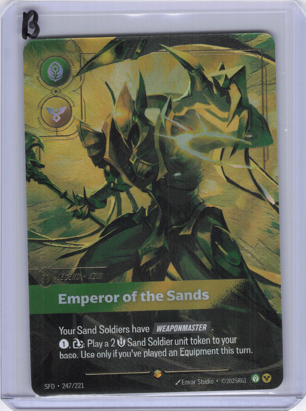 Azir - Emperor of the Sands (Overnumbered) - Spiritforged (SFD)