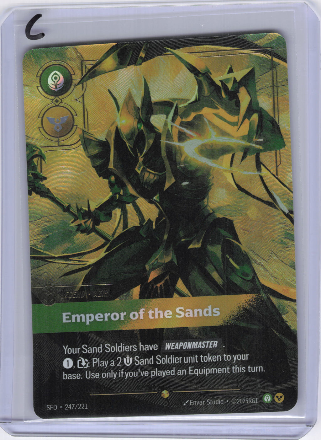 Azir - Emperor of the Sands (Overnumbered) - Spiritforged (SFD)