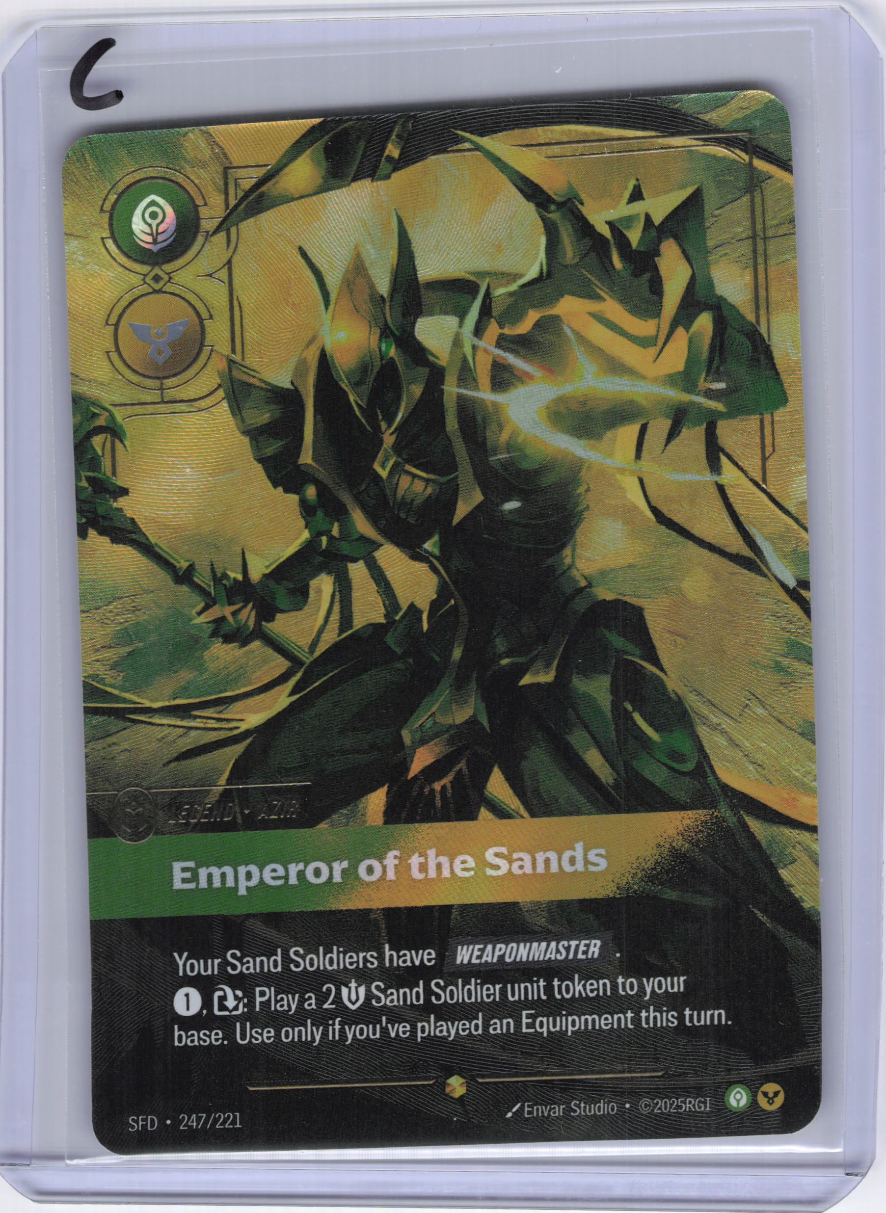 Azir - Emperor of the Sands (Overnumbered) - Spiritforged (SFD)