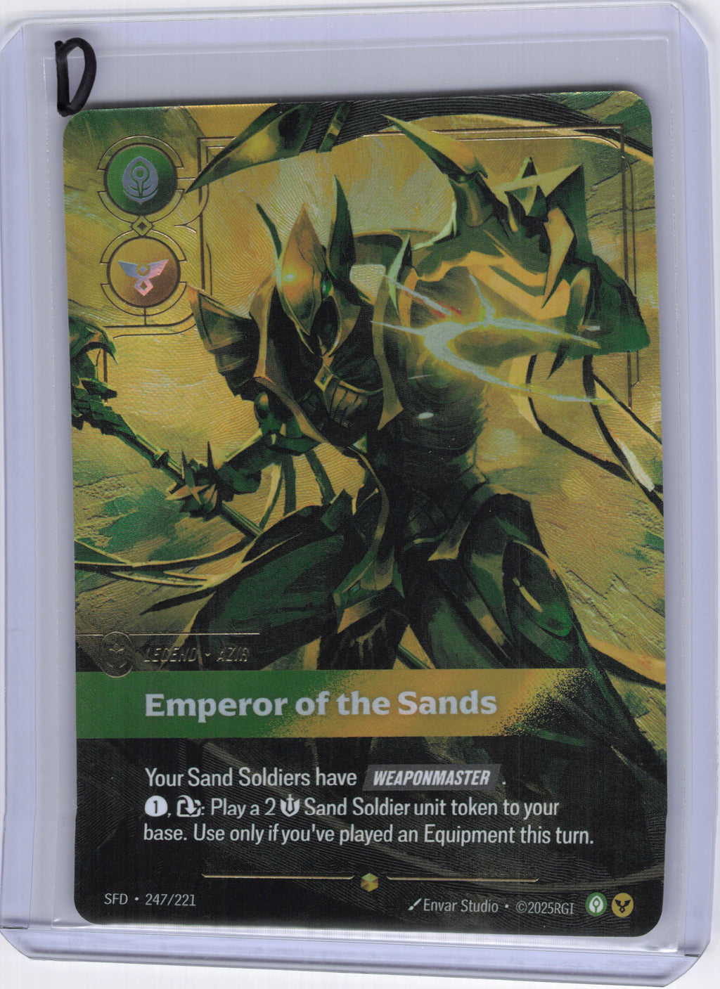 Azir - Emperor of the Sands (Overnumbered) - Spiritforged (SFD)