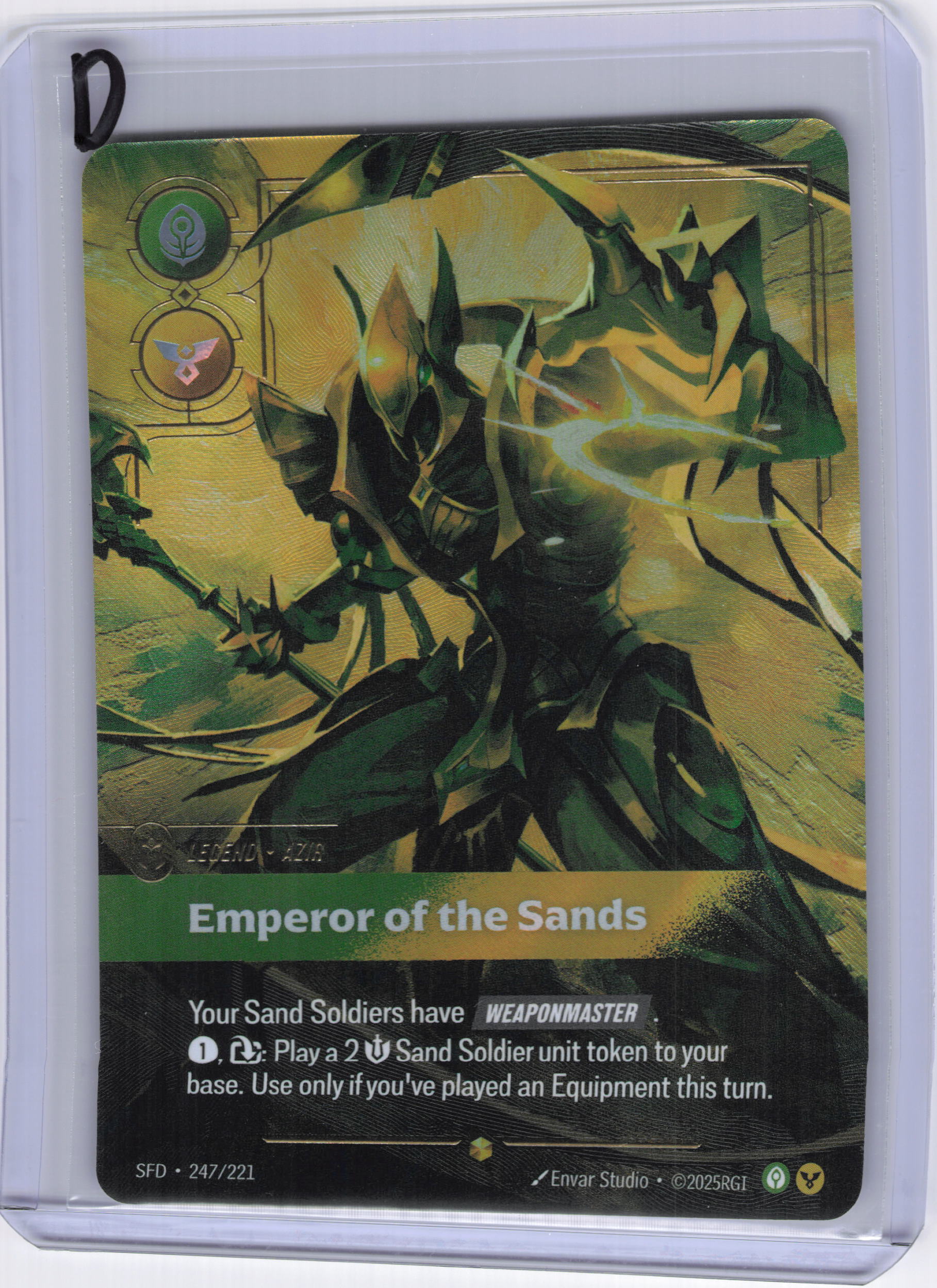 Azir - Emperor of the Sands (Overnumbered) - Spiritforged (SFD)
