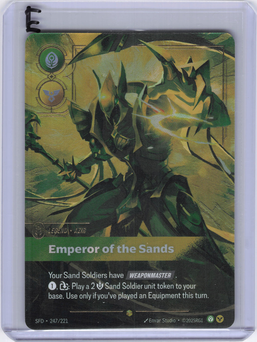 Azir - Emperor of the Sands (Overnumbered) - Spiritforged (SFD)