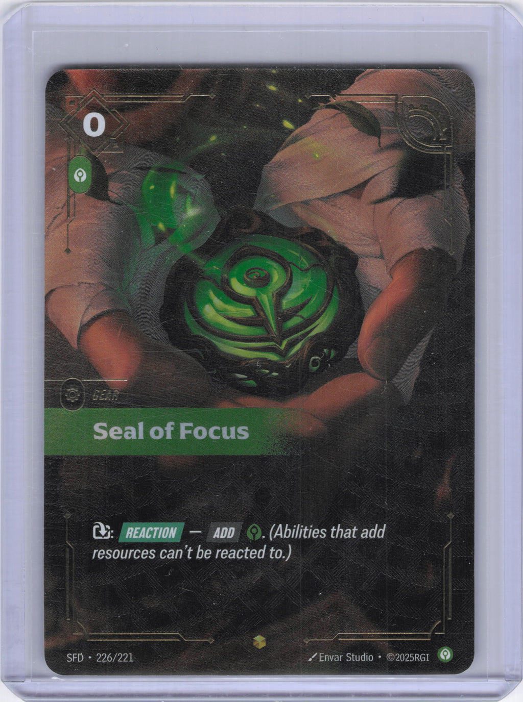 Seal of Focus (Overnumbered) - Spiritforged (SFD)
