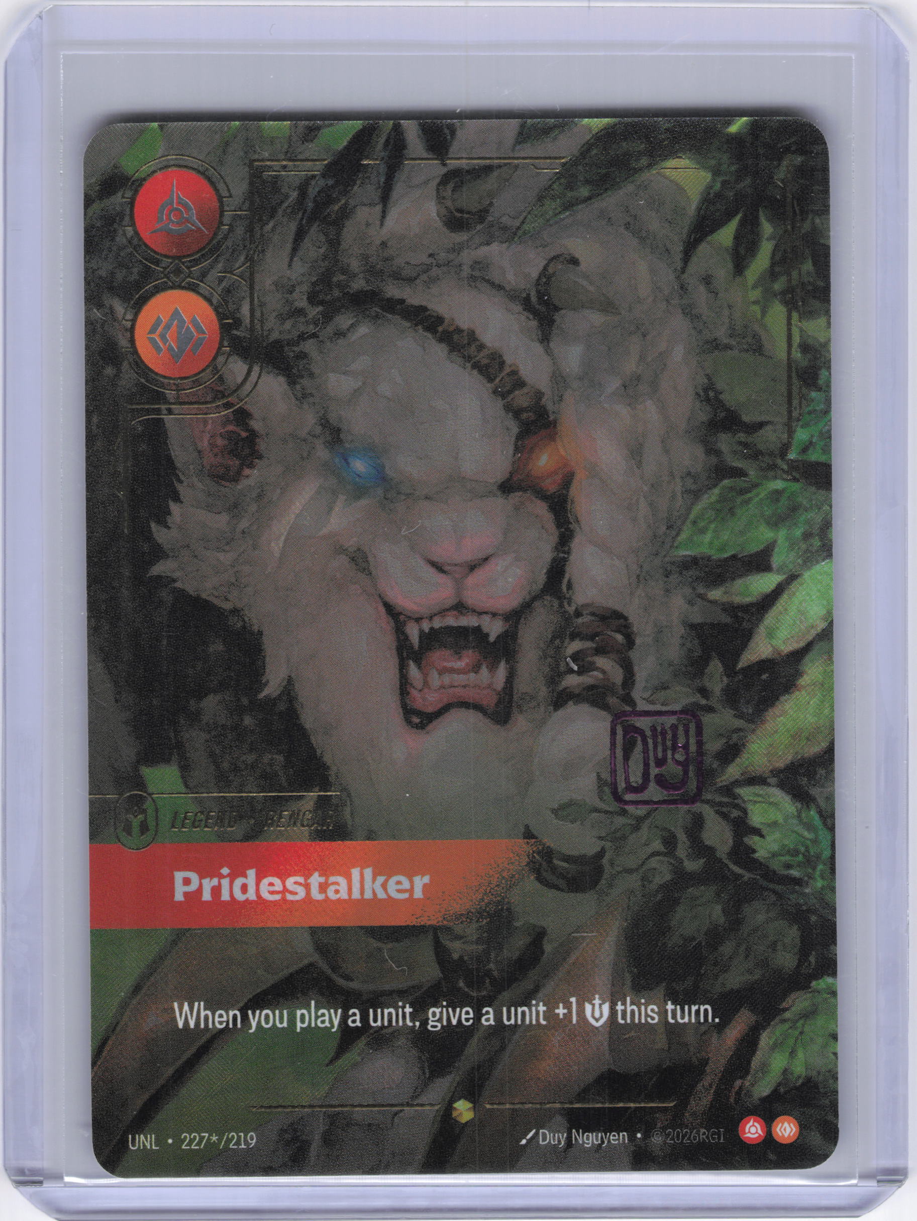 Rengar - Pridestalker (Signature) - Unleashed (UNL)
