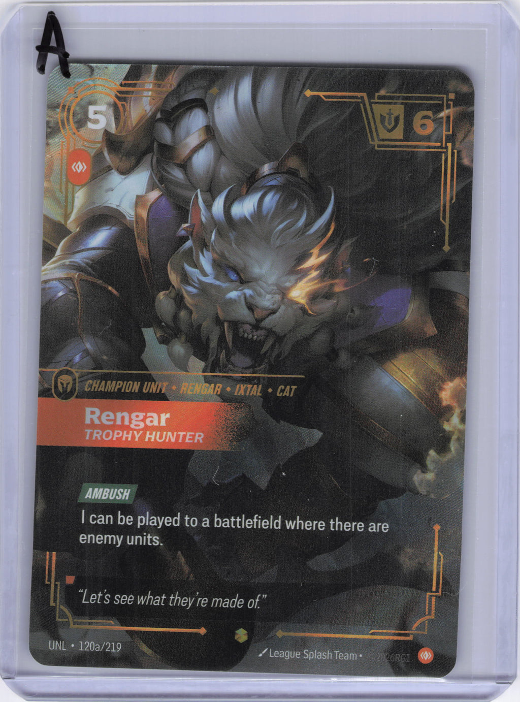 Rengar - Trophy Hunter (Alternate Art) - Unleashed (UNL)