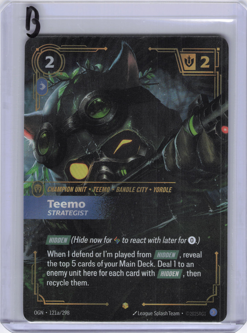 Teemo - Strategist (Alternate Art) - Origins (OGN)