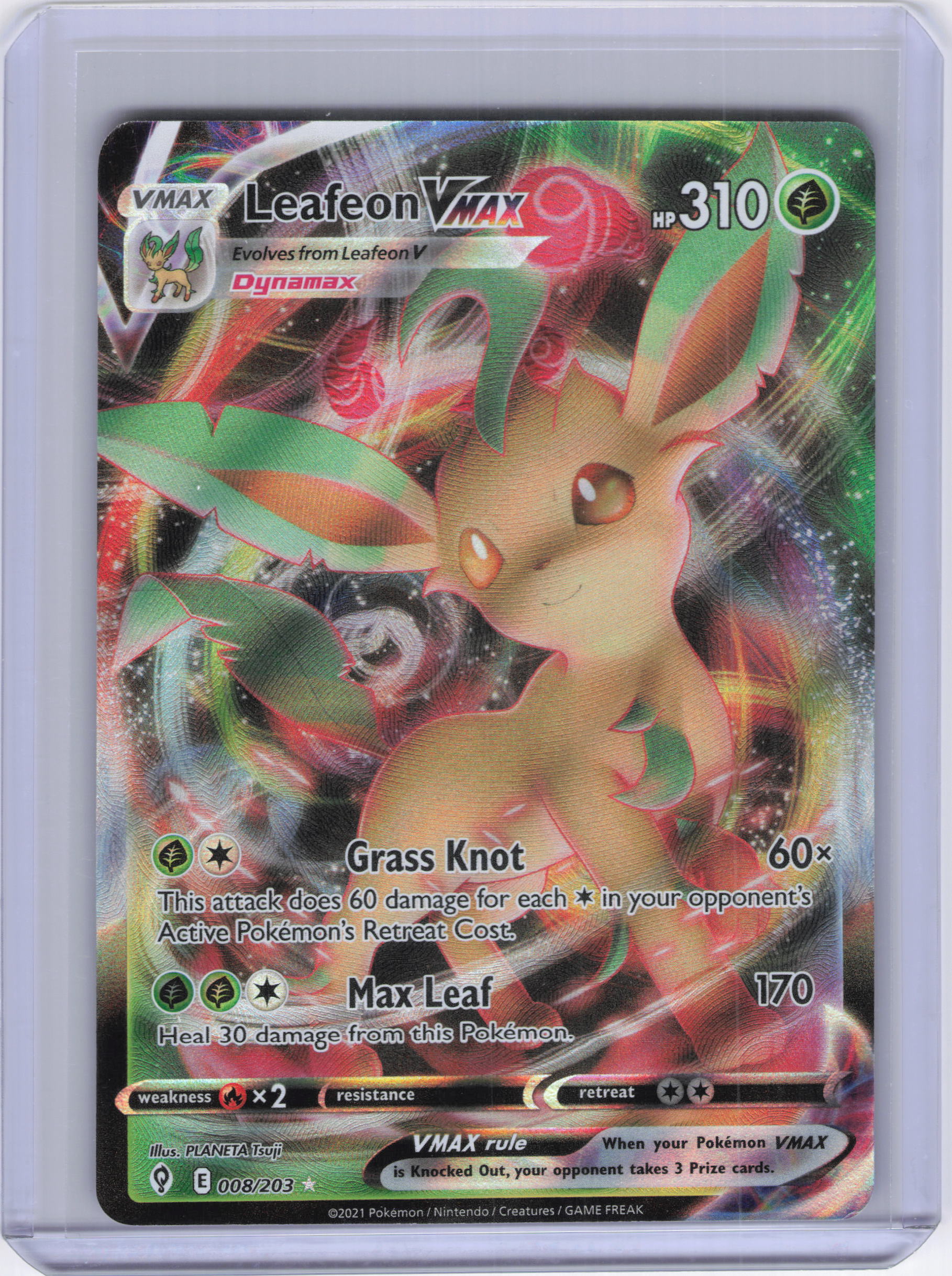 Leafeon VMAX - SWSH07: Evolving Skies (SWSH07)