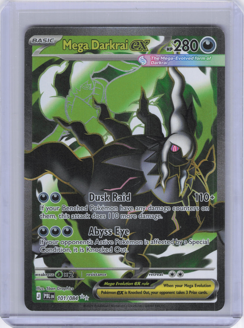 Mega Darkrai ex - 101/084 - ME05: Pitch Black (PBL)