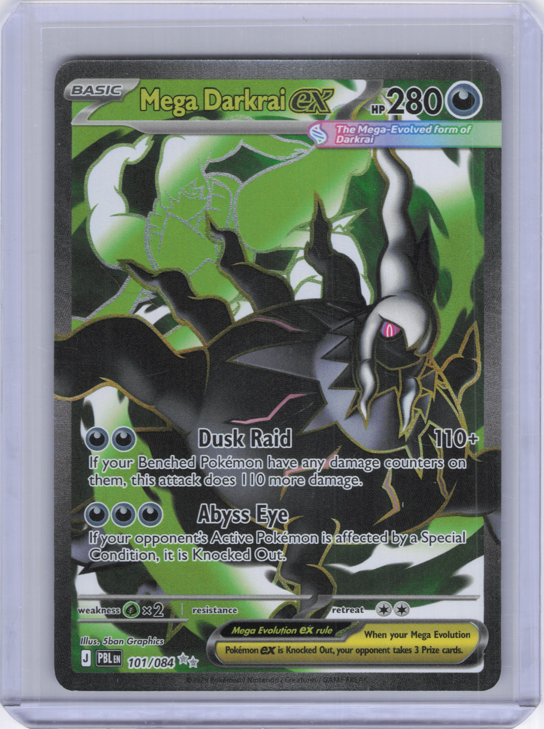 Mega Darkrai ex - 101/084 - ME05: Pitch Black (PBL)