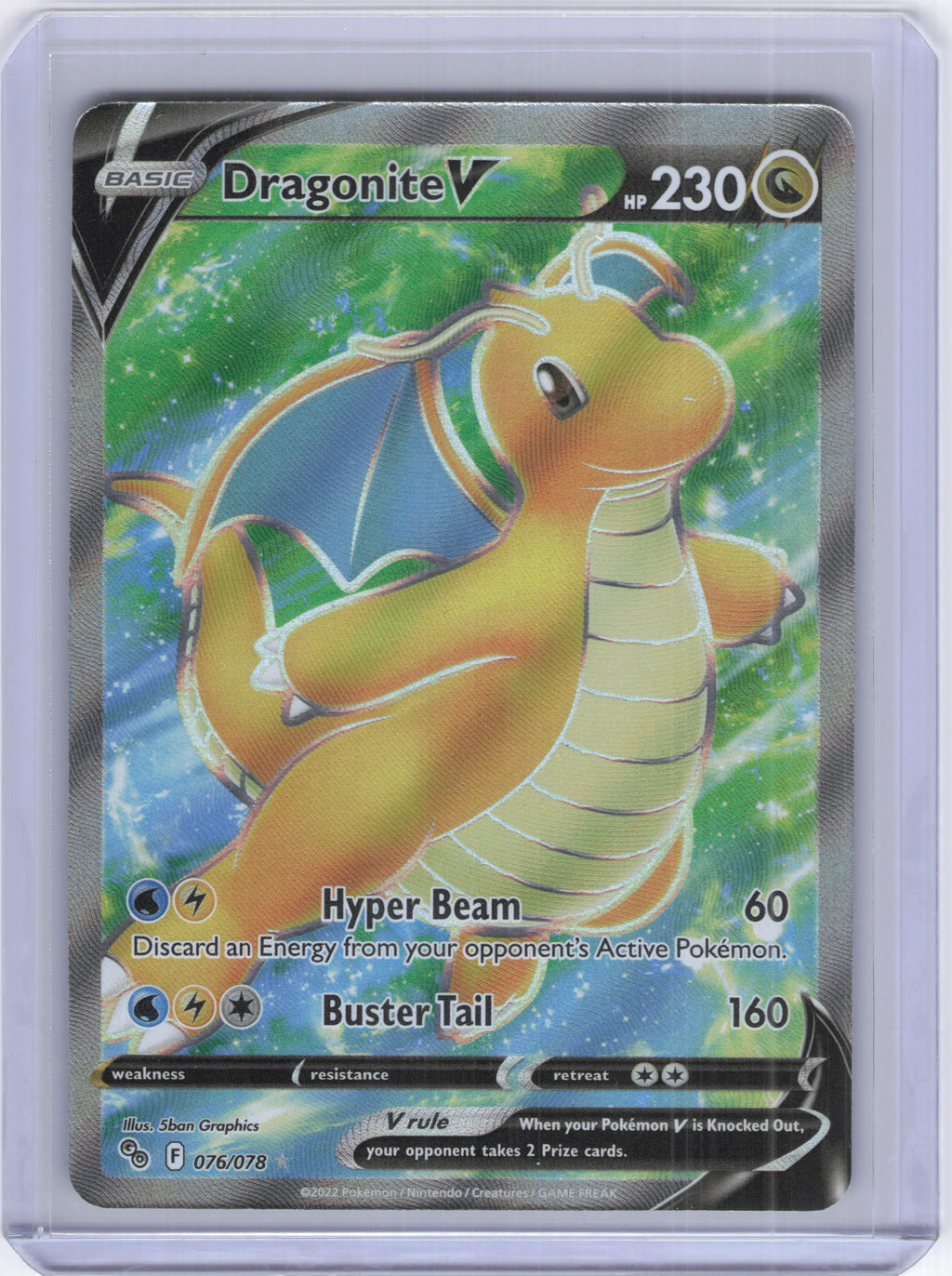 Dragonite V (Full Art) - Pokemon GO (PGO)