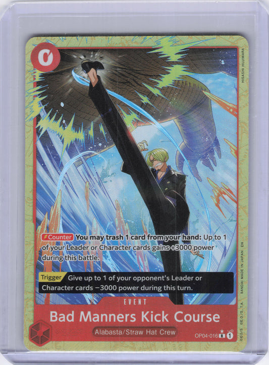 Bad Manners Kick Course (Alternate Art) - Premium Booster -The Best- Vol. 2 (PRB-02)