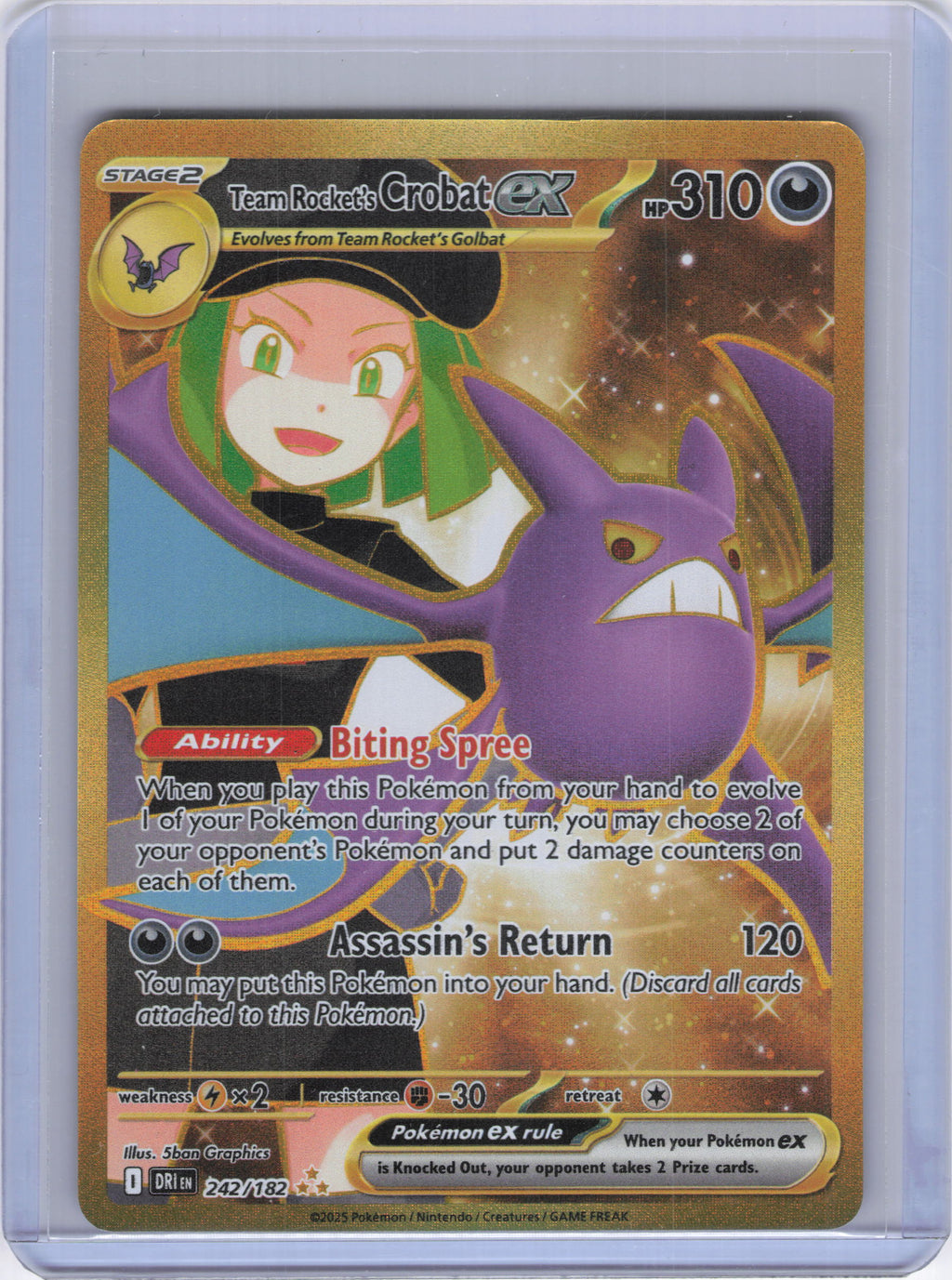 Team Rocket's Crobat ex - 242/182 - SV10: Destined Rivals (DRI)