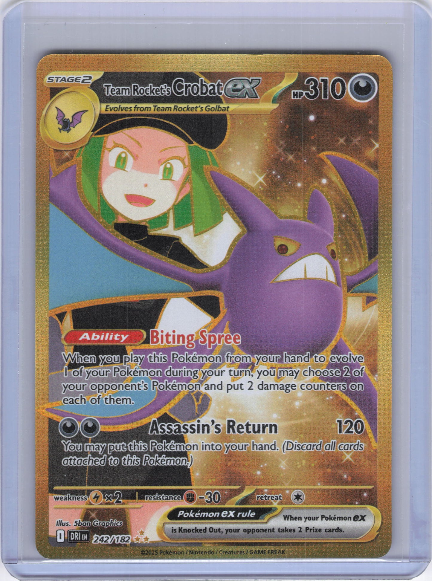 Team Rocket's Crobat ex - 242/182 - SV10: Destined Rivals (DRI)
