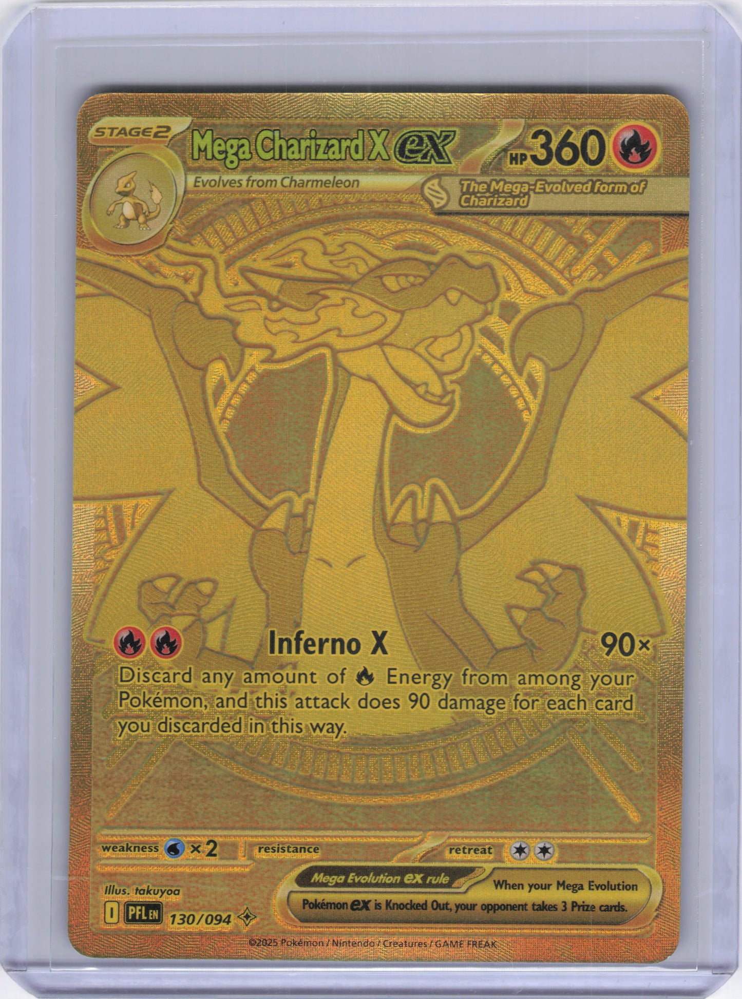 Mega Charizard X ex - 130/094 - ME02: Phantasmal Flames (PFL)