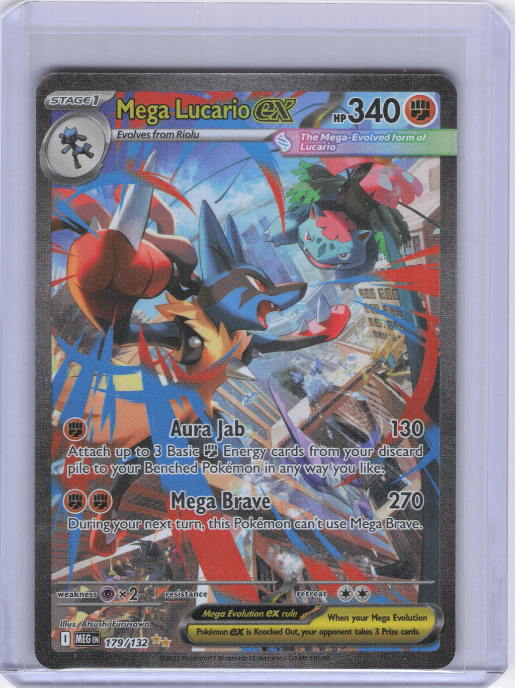 Mega Lucario ex - 179/132 - ME01: Mega Evolution (MEG)