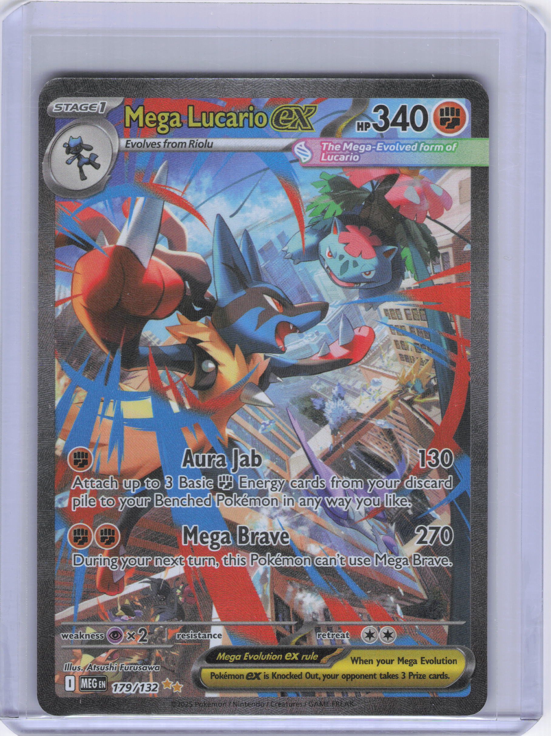 Mega Lucario ex - 179/132 - ME01: Mega Evolution (MEG)