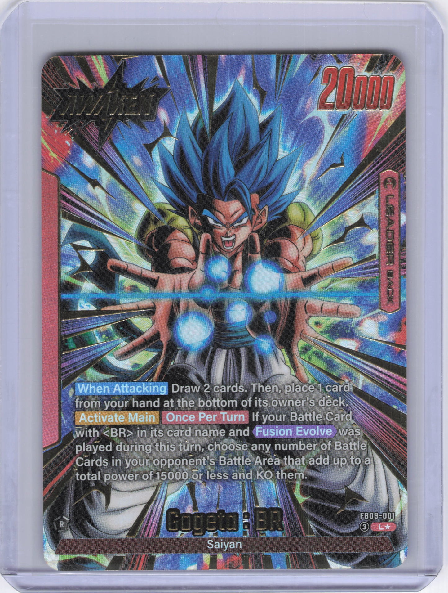 Gogeta : BR - FB09-001 (Alternate Art) - Dual Evolution (FB09)