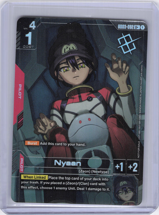 Nyaan (Store Tournament Winner Pack 03) - Gundam Promotional Cards (GCG-PR)