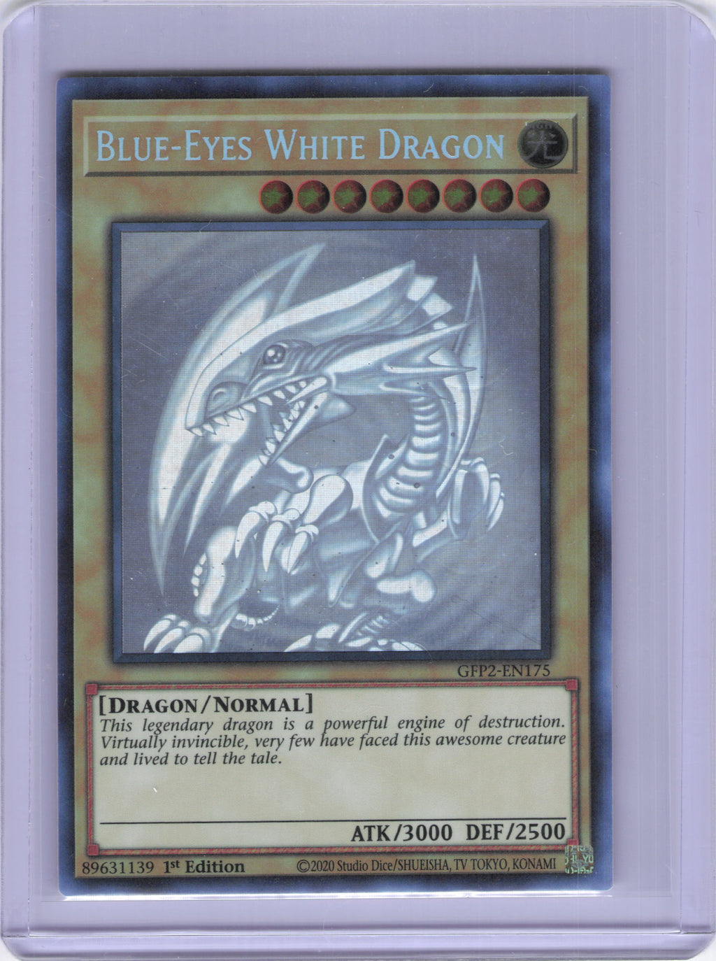 Blue-Eyes White Dragon (Ghost Rare) - Ghosts From the Past: The 2nd Haunting (GFP2)