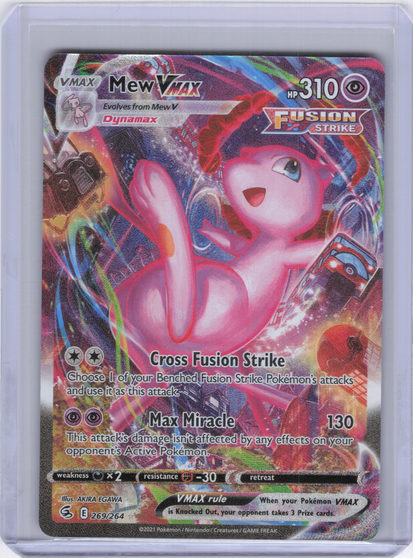 Mew VMAX (Alternate Art Secret) - SWSH08: Fusion Strike (SWSH08)
