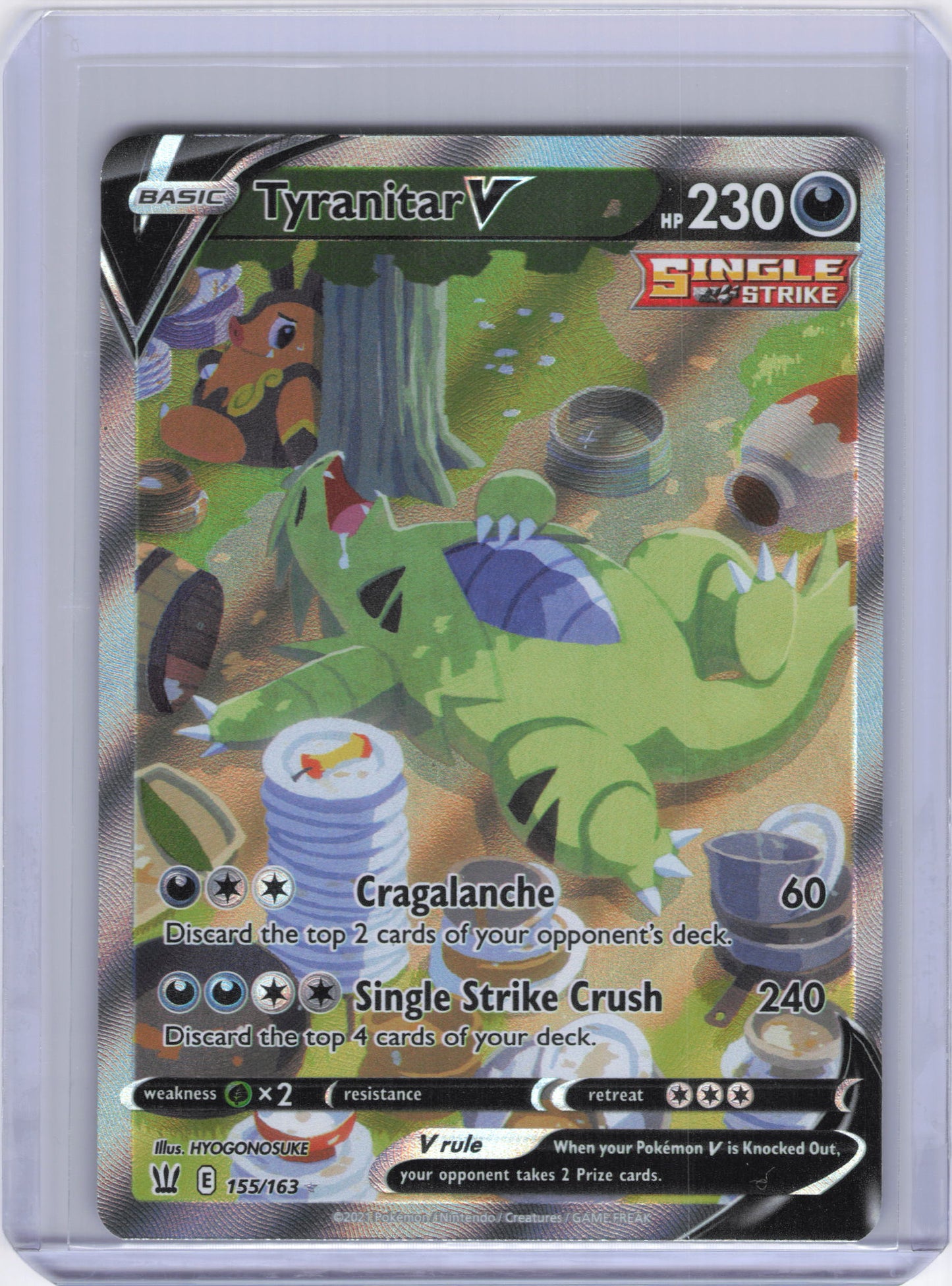 Tyranitar V (Alternate Full Art) - SWSH05: Battle Styles (SWSH05)