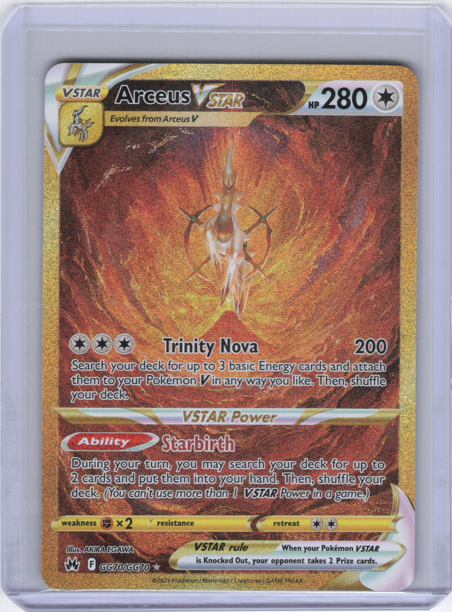 Arceus VSTAR (Secret) - SWSH: Crown Zenith: Galarian Gallery (CRZ:GG)