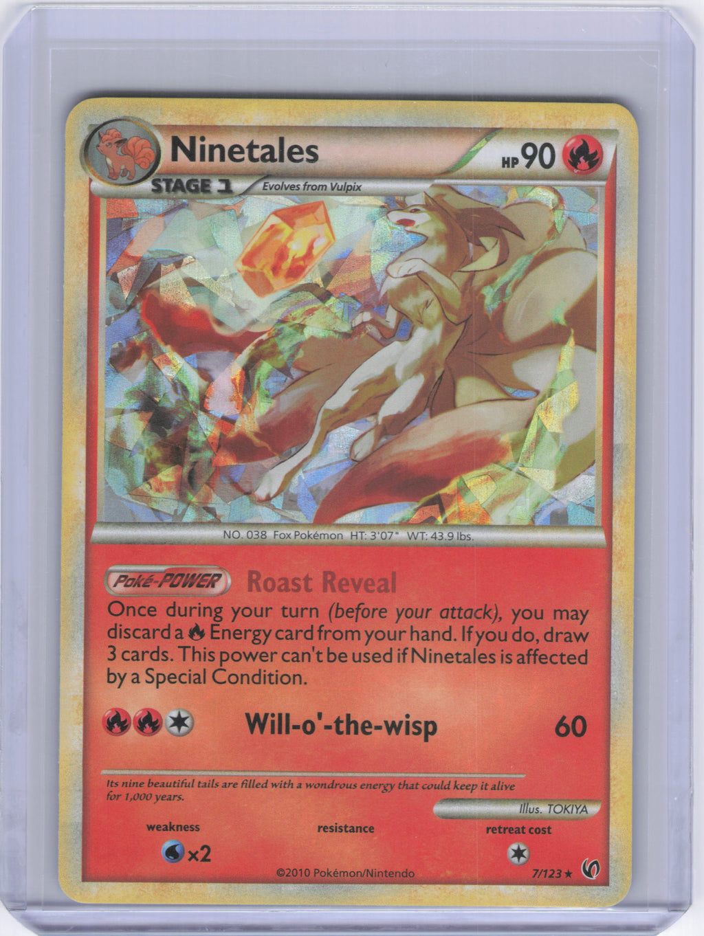 Ninetales - 7/123 (Cracked Ice) - Blister Exclusives (BLE)