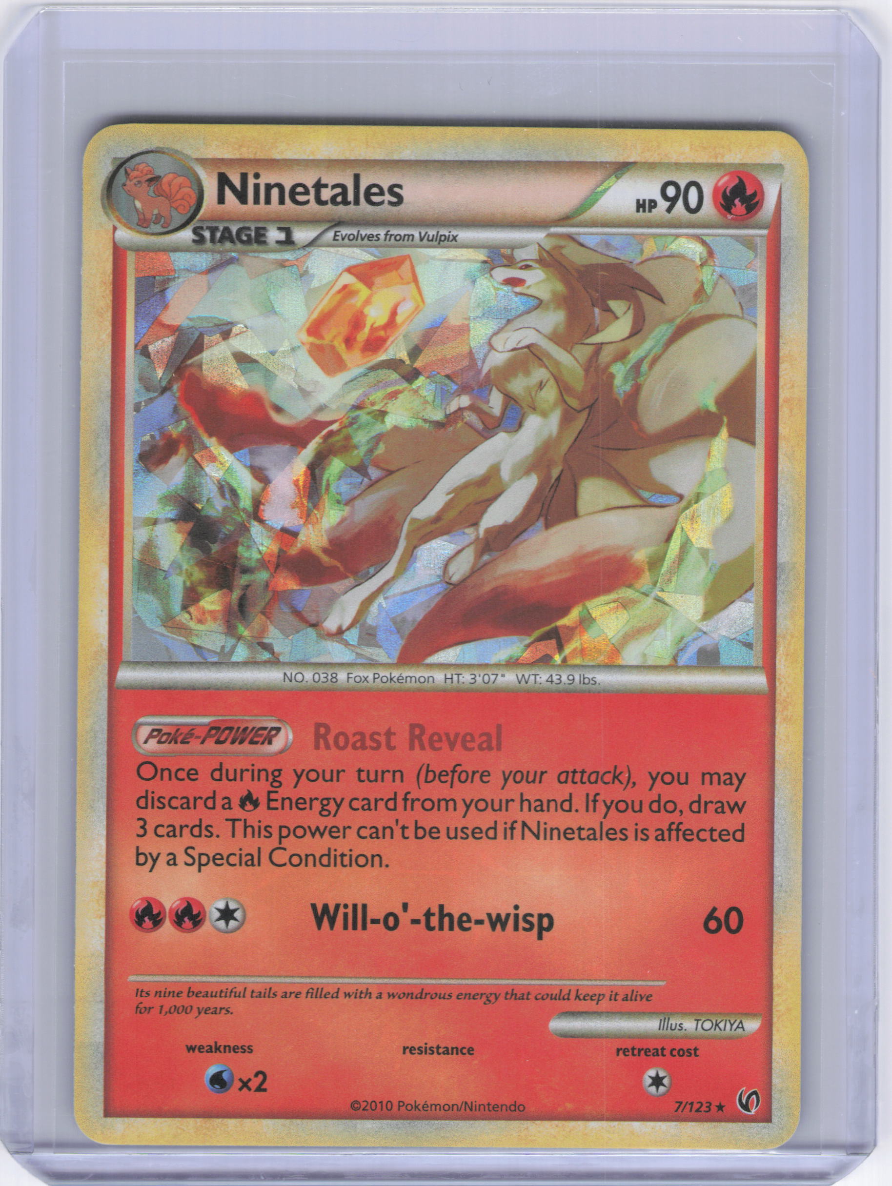 Ninetales - 7/123 (Cracked Ice) - Blister Exclusives (BLE)