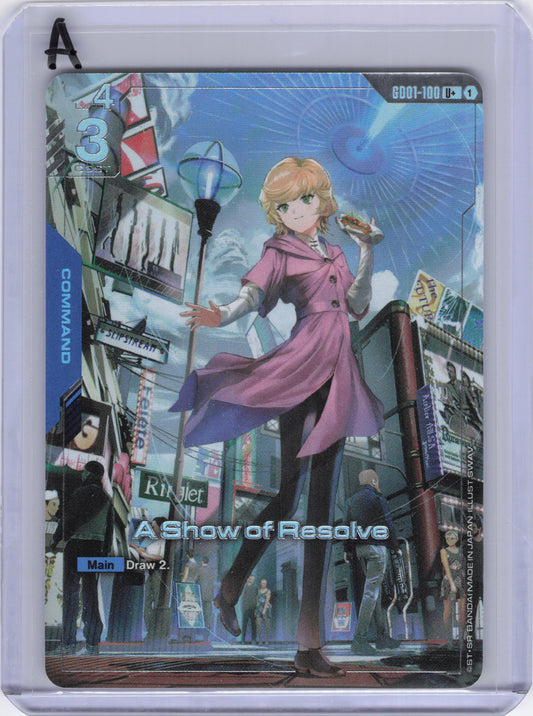 A Show of Resolve (U+) - Newtype Rising (GD01)