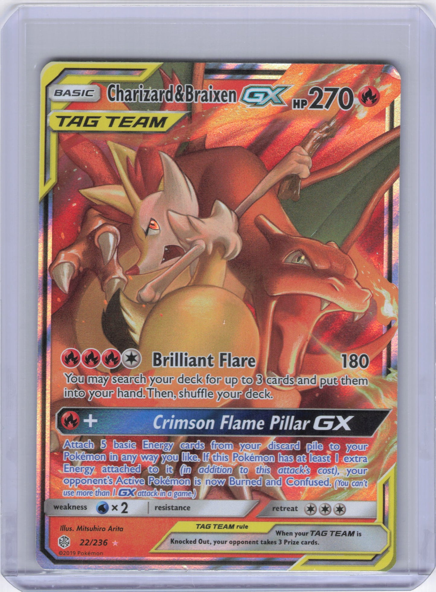 Charizard & Braixen GX - SM - Cosmic Eclipse (SM12)