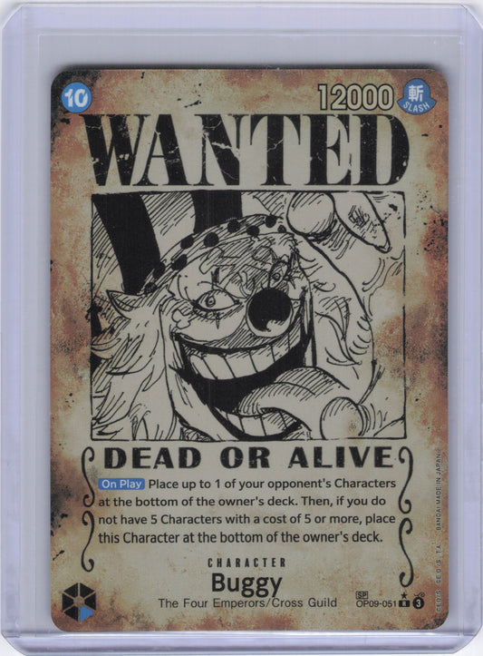 Buggy (051) (Wanted Poster) - Emperors in the New World (OP09)
