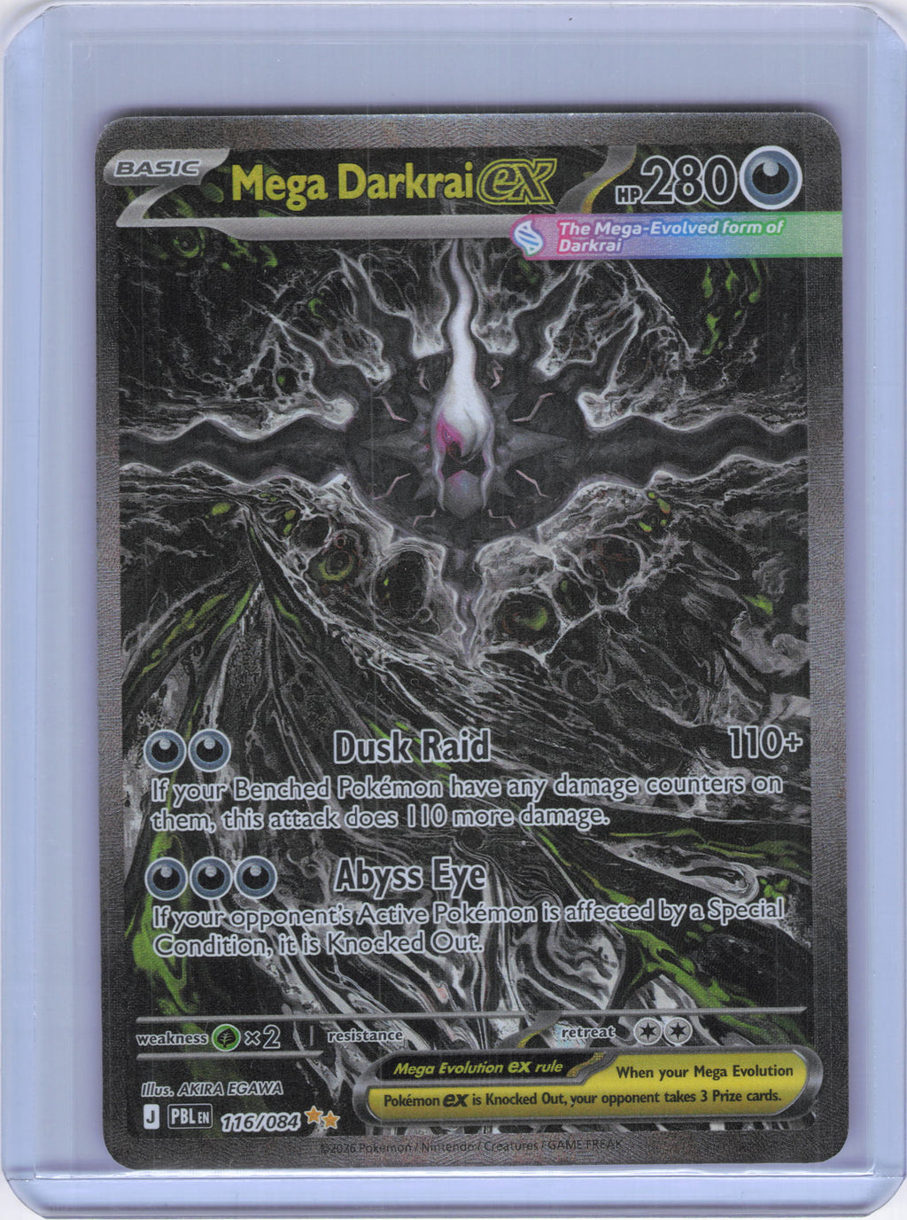 Mega Darkrai ex - 116/084 - ME05: Pitch Black (PBL)