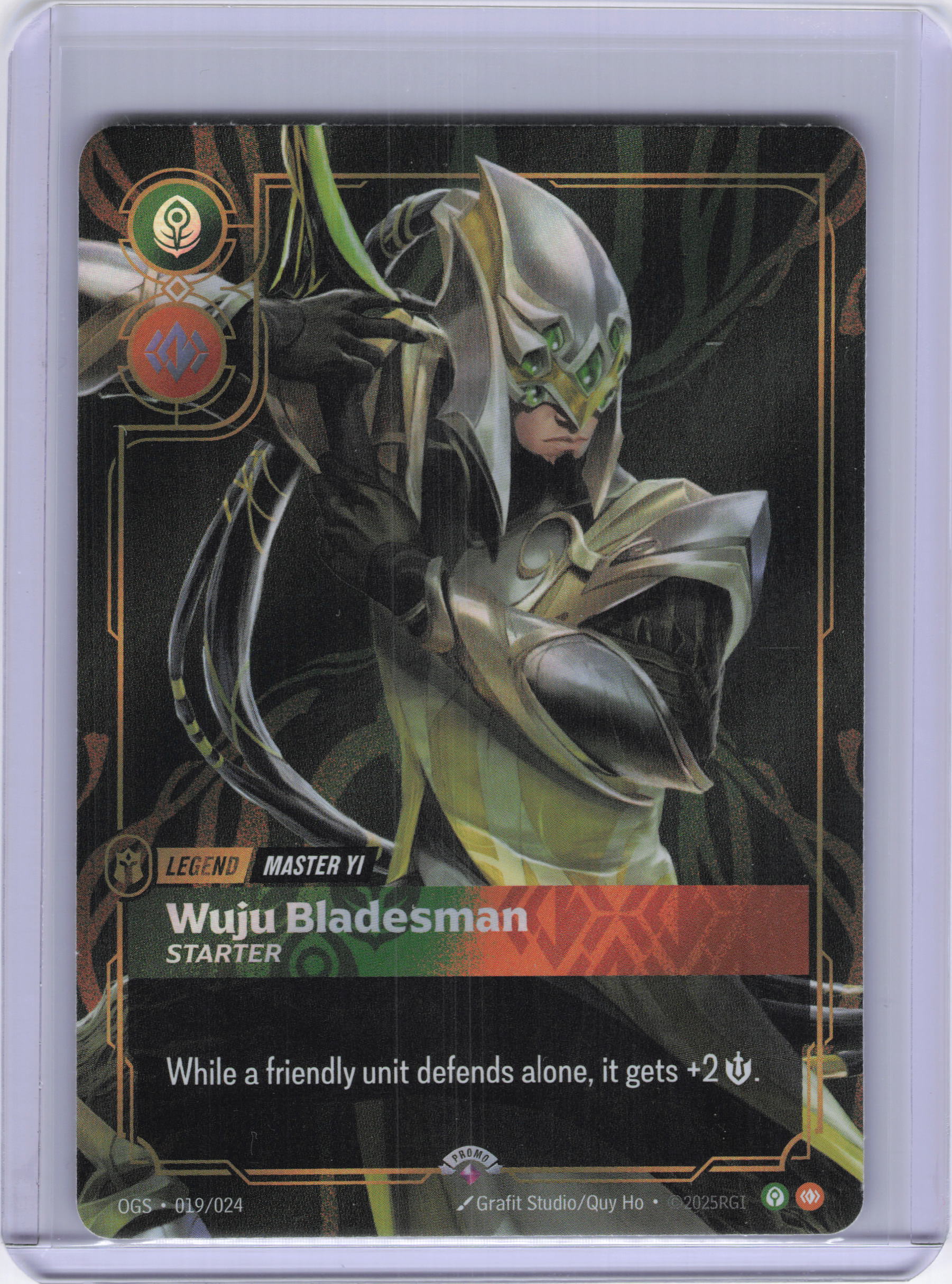 Master Yi - Wuju Bladesman - Riftbound Organized Play Promotional Cards (OPP)