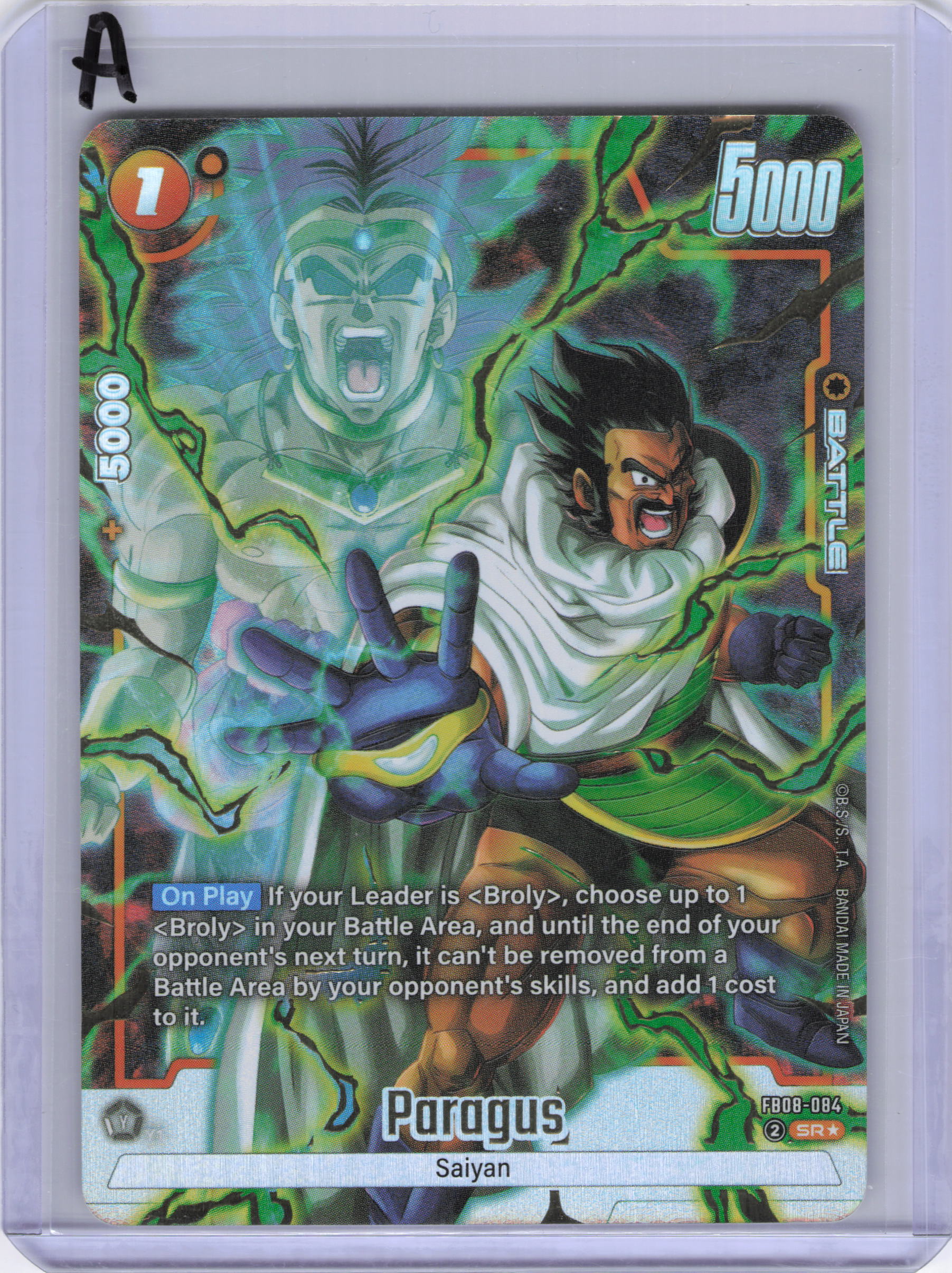 Paragus - FB08-084 (Alternate Art) - Saiyan's Pride (FB08)