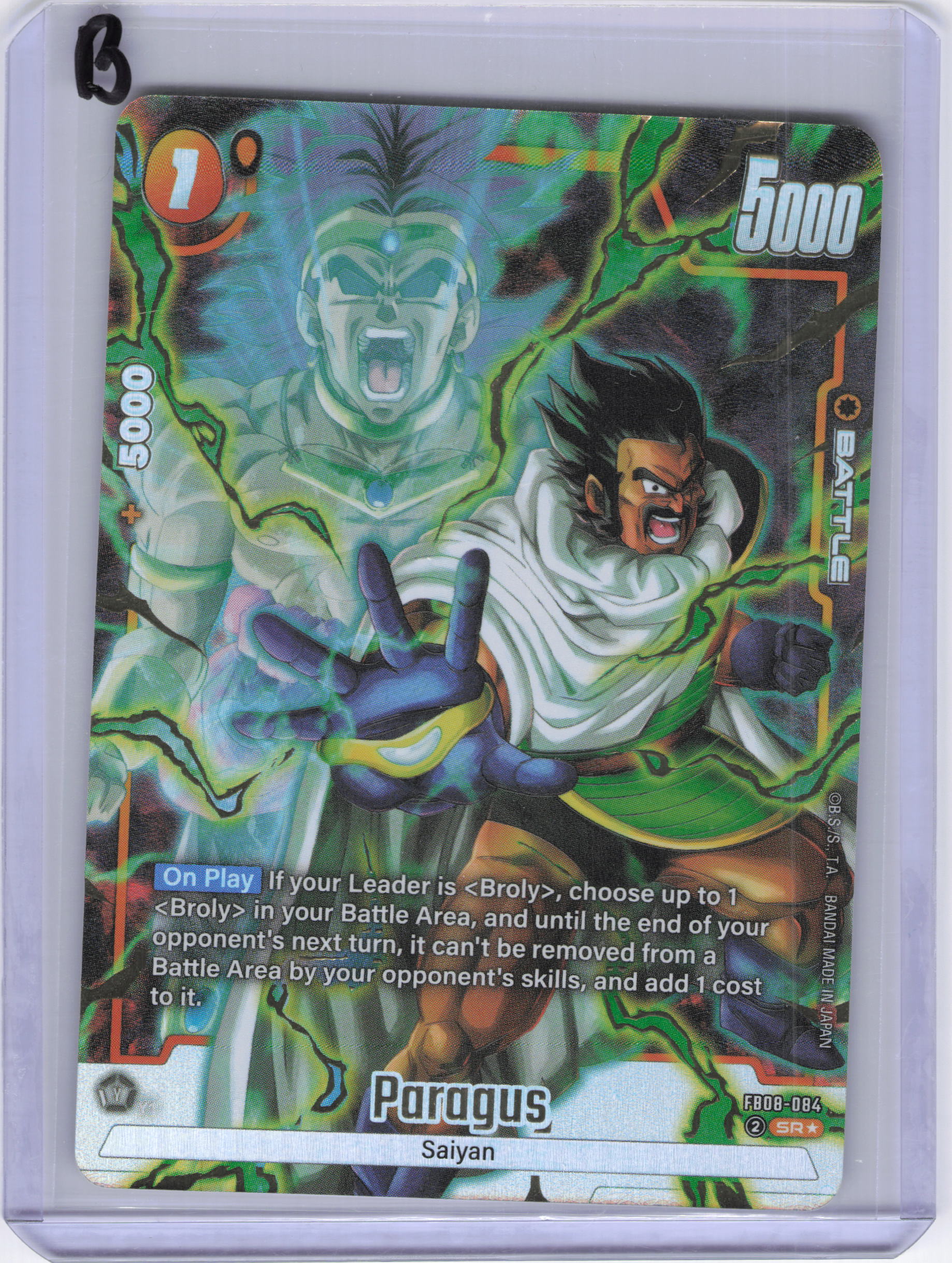 Paragus - FB08-084 (Alternate Art) - Saiyan's Pride (FB08)