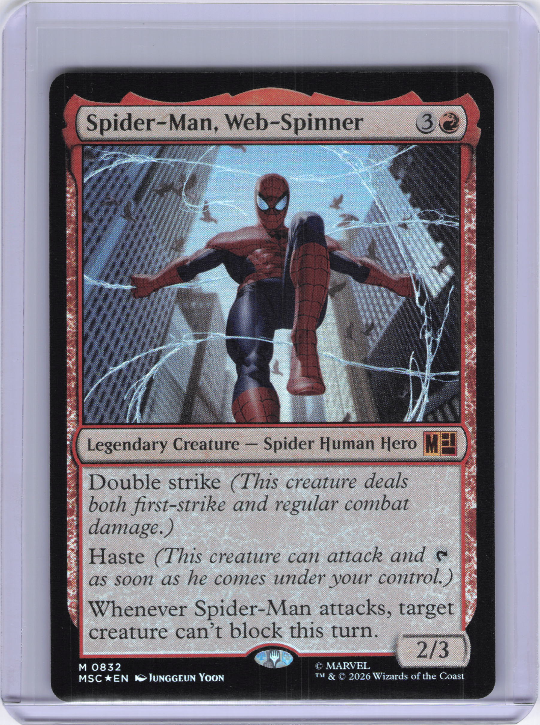 Spider-Man, Web-Spinner - Commander: Marvel Super Heroes (MSC) (Foil)