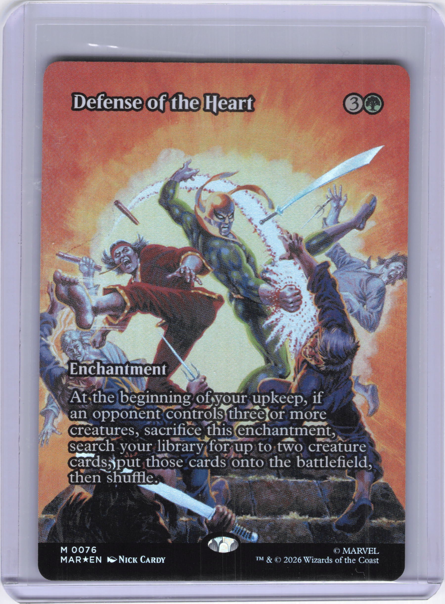 Defense of the Heart (Borderless) - Marvel Universe Eternal-Legal (MAR) (Foil)