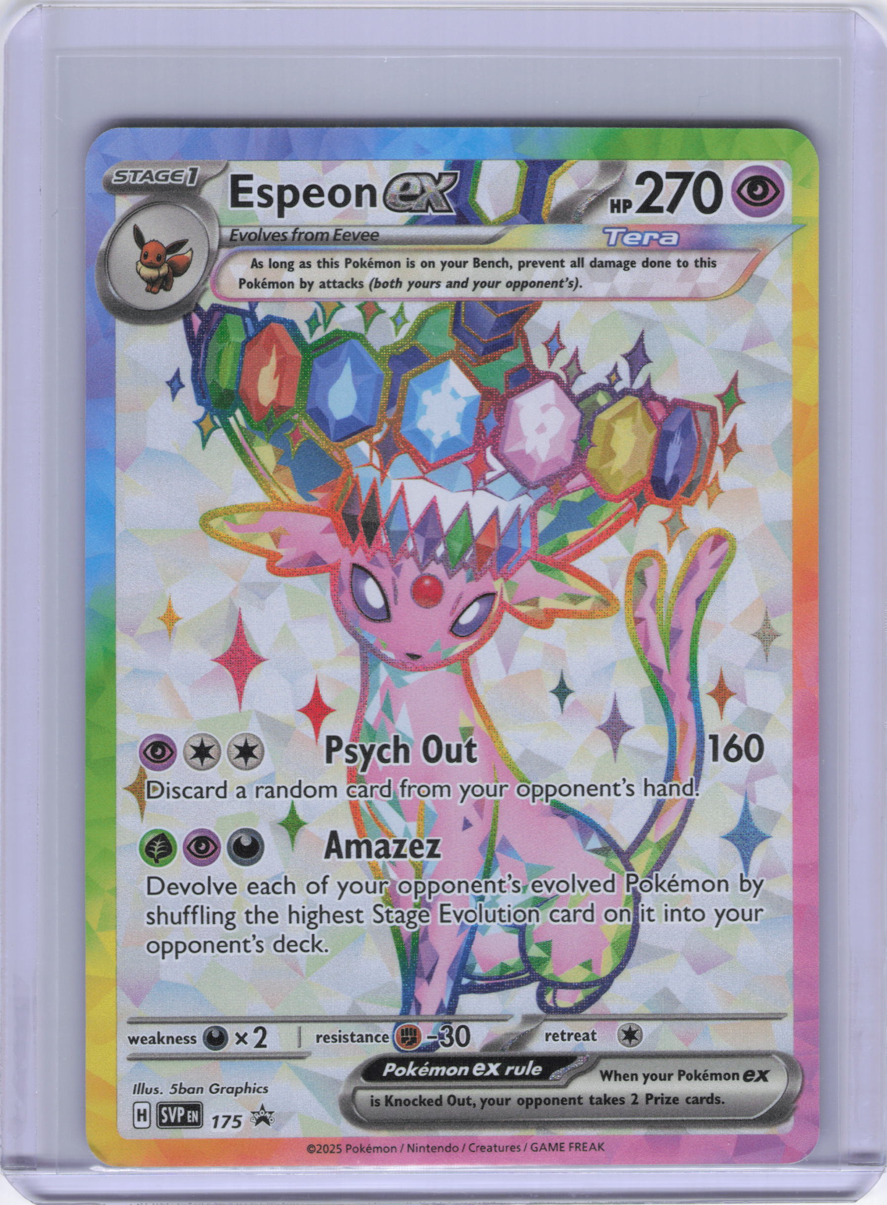 Espeon ex - 175 - SV: Scarlet & Violet Promo Cards (SVP)