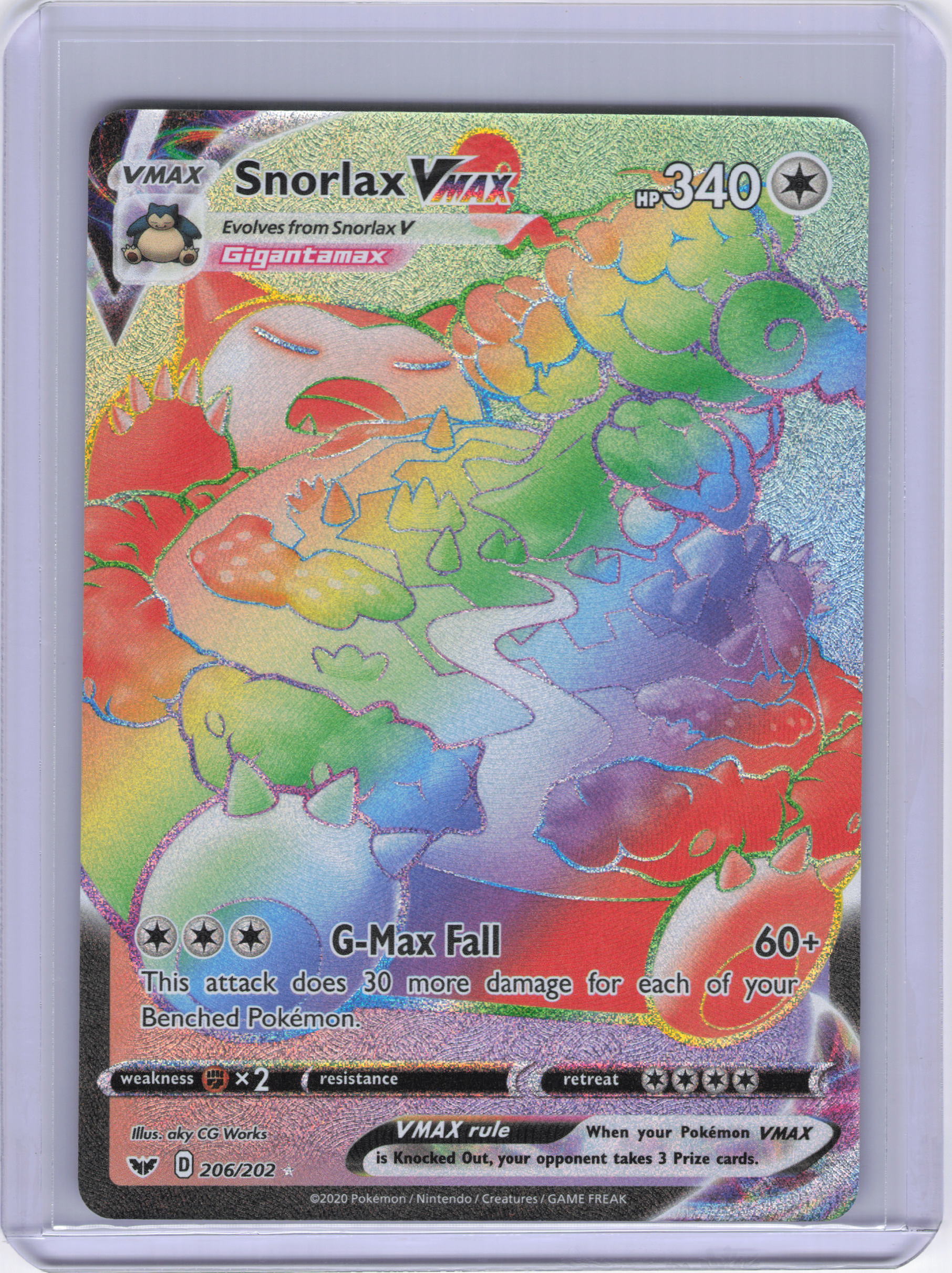 Snorlax VMAX (Secret) - SWSH01: Sword & Shield Base Set (SWSH01)