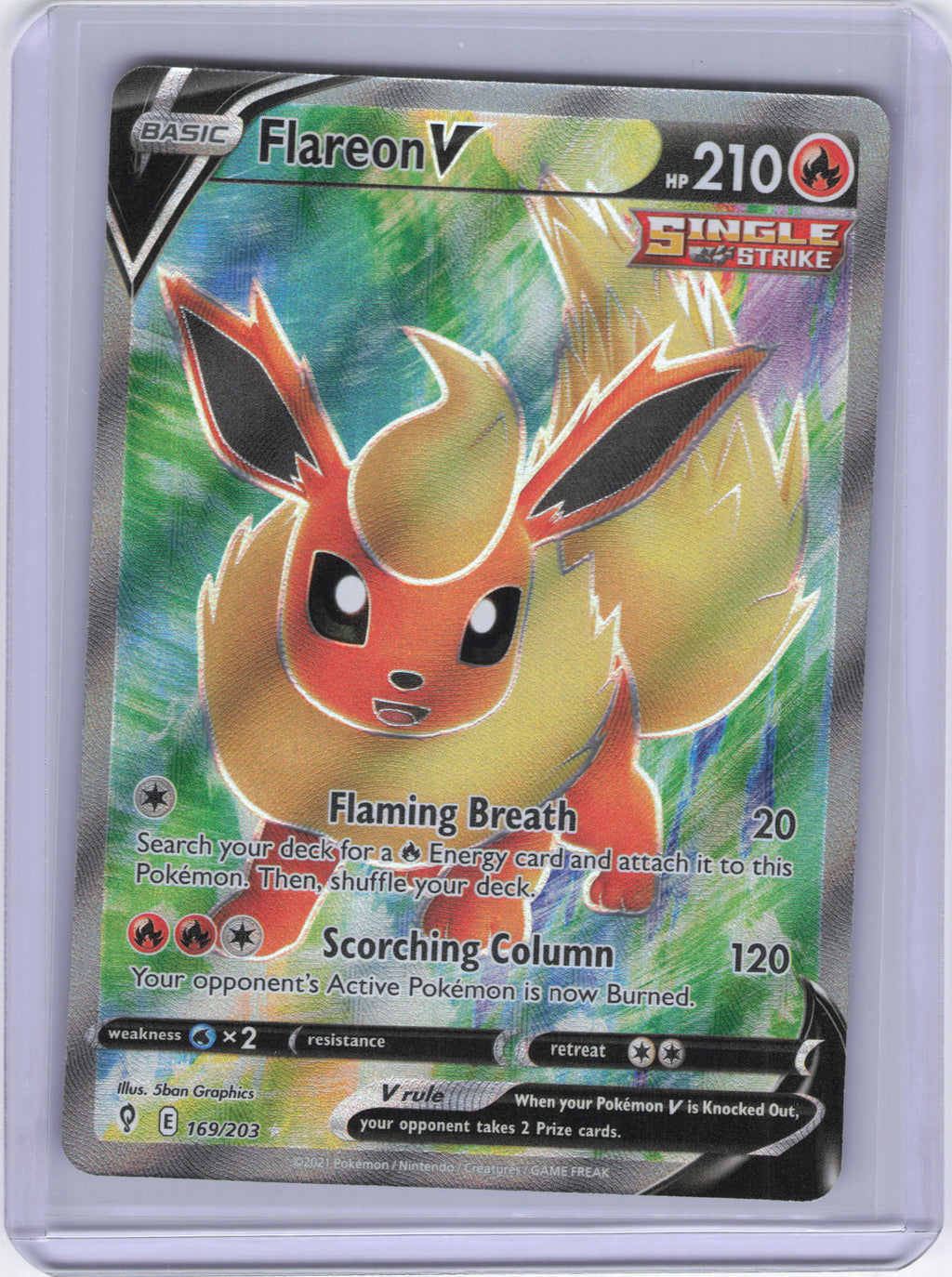 Flareon V (Full Art) - SWSH07: Evolving Skies (SWSH07)