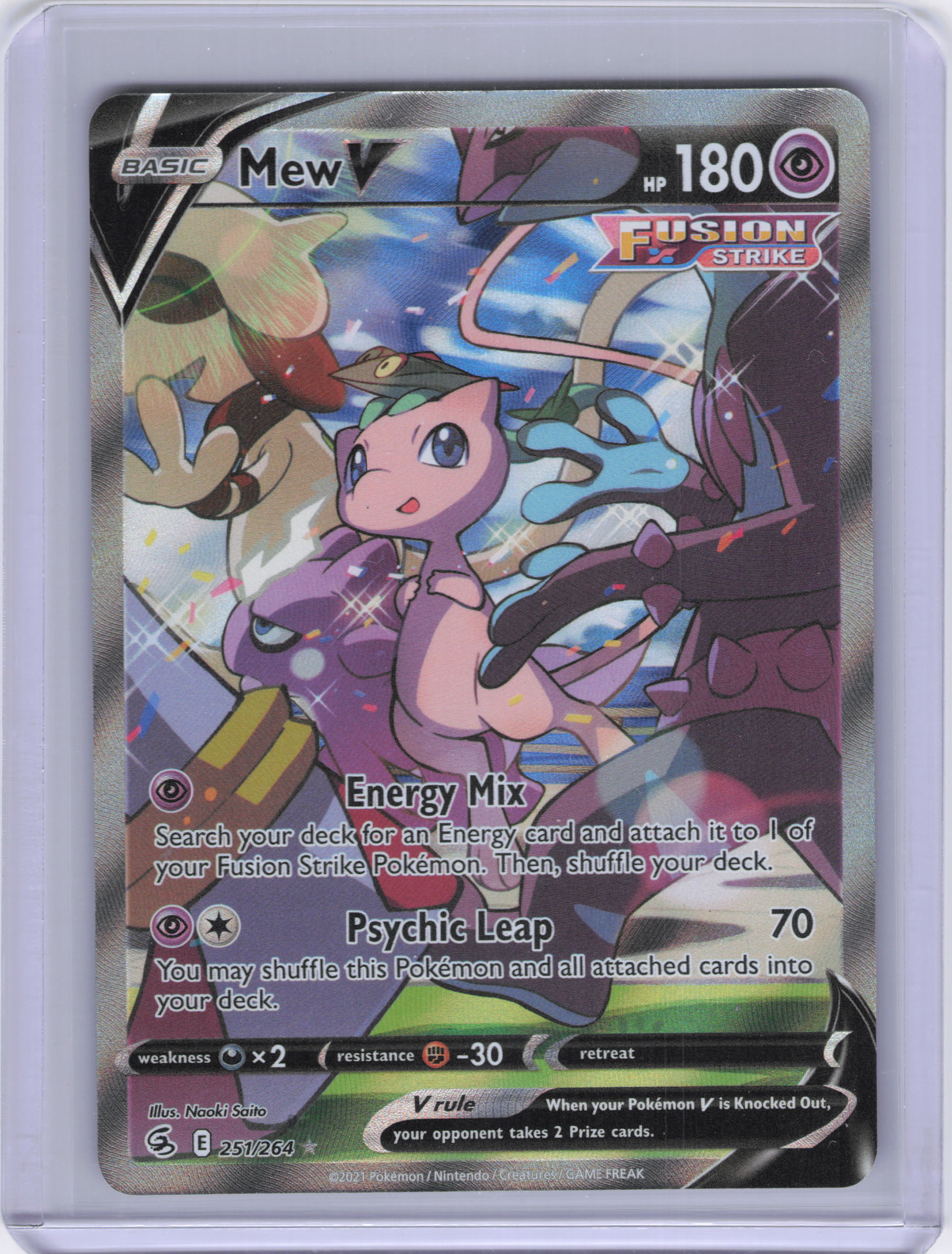 Mew V (Alternate Full Art) - SWSH08: Fusion Strike (SWSH08)