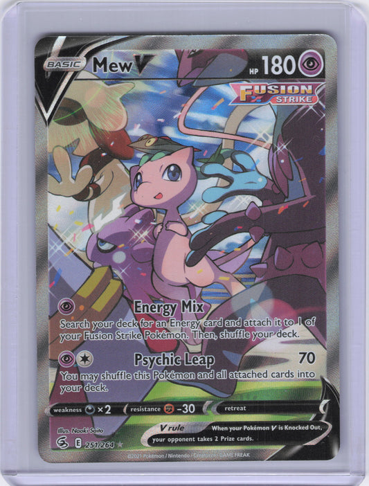 Mew V (Alternate Full Art) - SWSH08: Fusion Strike (SWSH08)