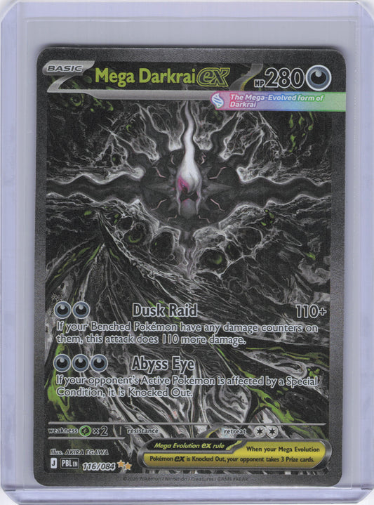 Mega Darkrai ex - 116/084 - ME05: Pitch Black (PBL)