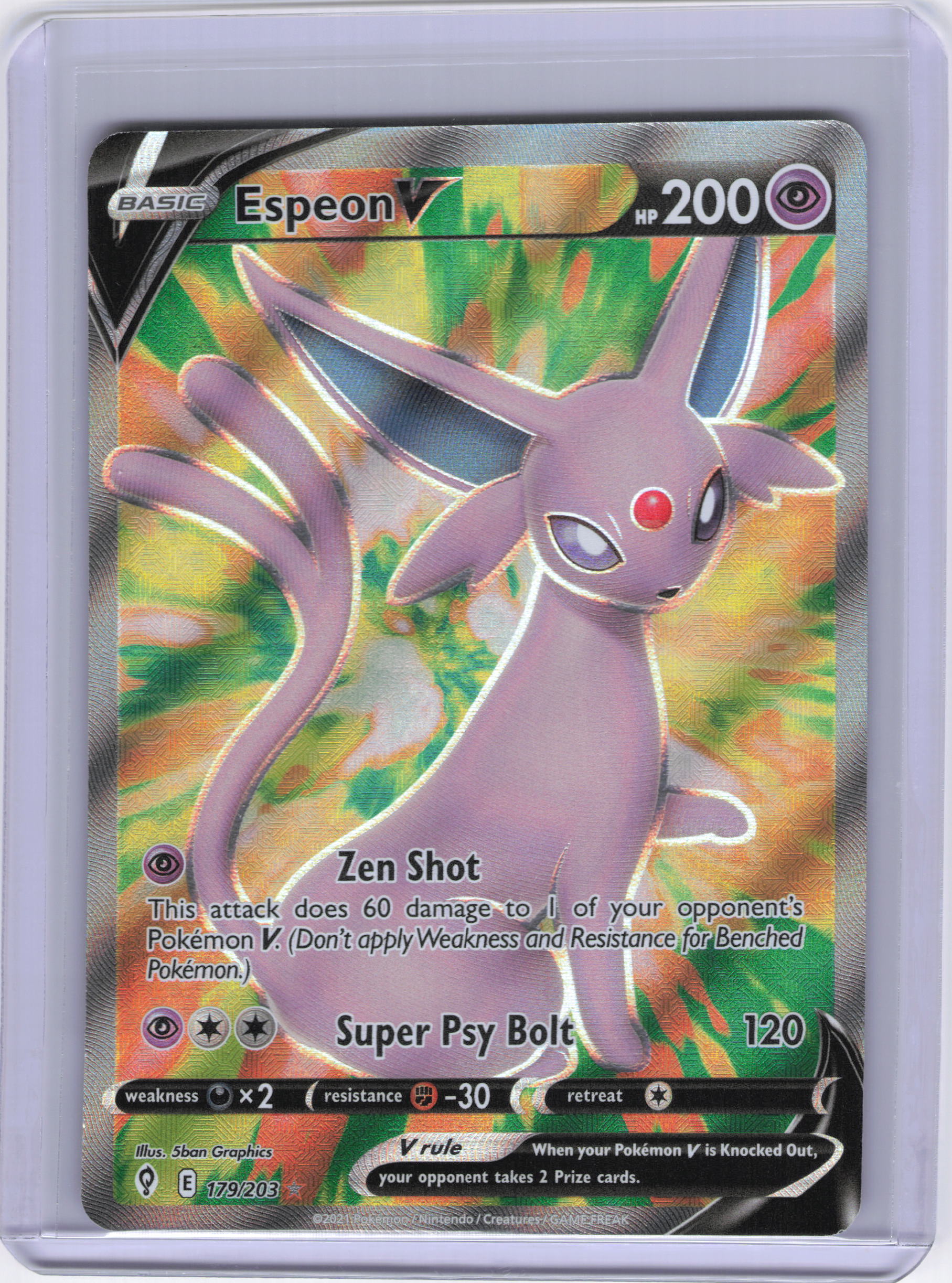 Espeon V (Full Art) - SWSH07: Evolving Skies (SWSH07)