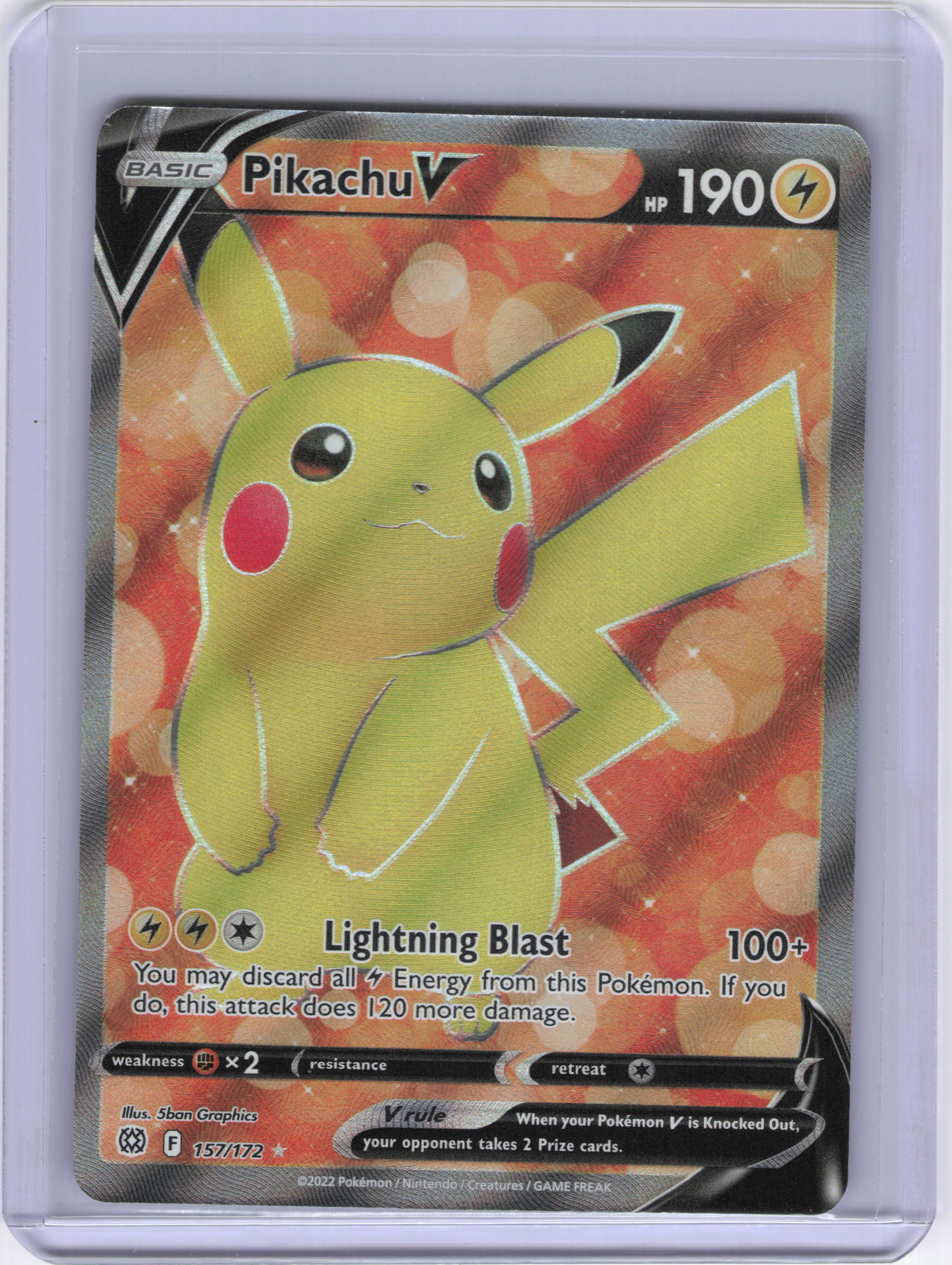 Pikachu V (Full Art) - SWSH09: Brilliant Stars (SWSH09)