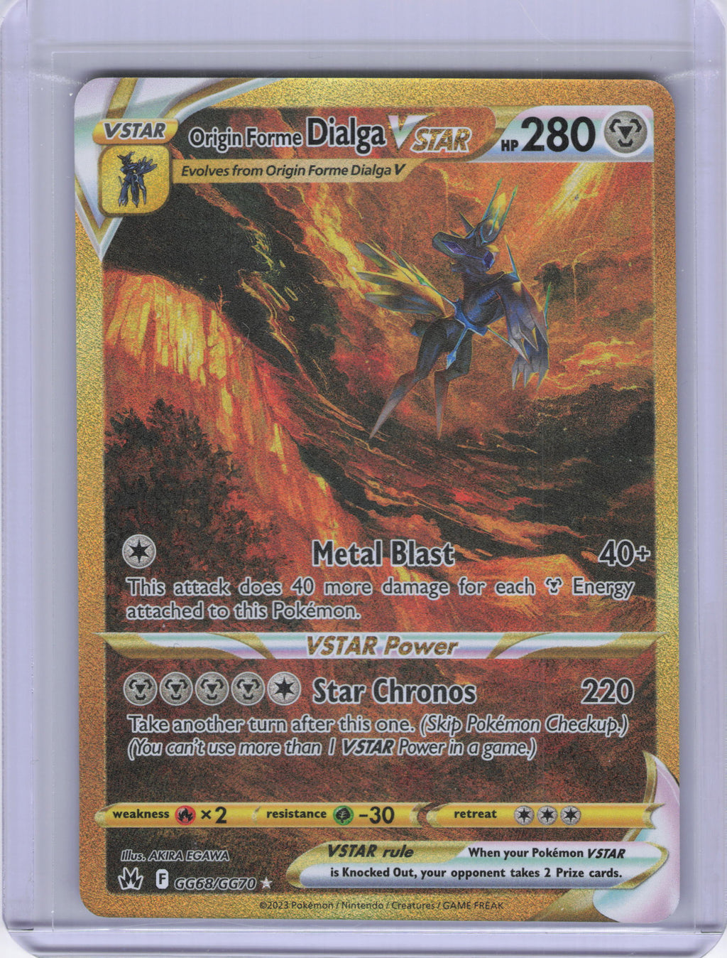 Origin Forme Dialga VSTAR (Secret) - SWSH: Crown Zenith: Galarian Gallery (CRZ:GG)