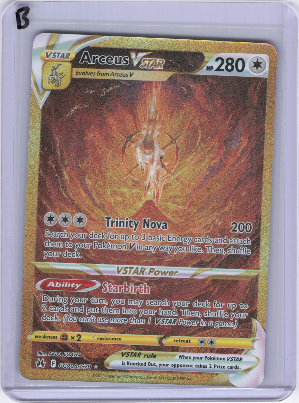 Arceus VSTAR (Secret) - SWSH: Crown Zenith: Galarian Gallery (CRZ:GG)
