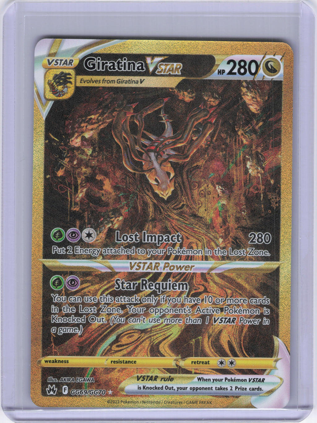 Giratina VSTAR (Secret) - SWSH: Crown Zenith: Galarian Gallery (CRZ:GG)